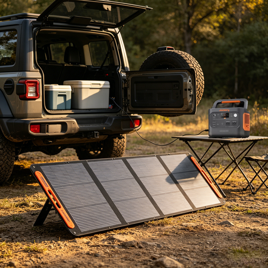 JackerySolar Panel200w  โซลาร์ซากา แผงโซลาร์เซลล์  พอร์ตชาร์จ ประสิทธิภาพการแปลงพลังงานสูง