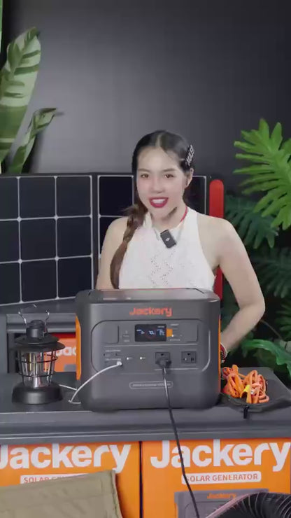 【เก็บเงินปลายทาง】Jackery เครื่องสำรองไฟพกพา   Explorer 1000Pro แบตเตอรี่สำรองไฟฉุกเฉิน 220V 1000W/1002Wh 278400mAh Portable Power Station  แบตเตอรี่ Li-ion NMC รับประกัน 2 ปี!