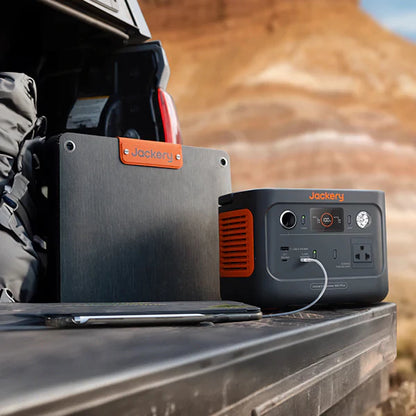 【เก็บเงินปลายทาง】Jackery 300Plus เครื่องสำรองไฟพกพา  288Wh/300W (90000mAh) แบตเตอรี่LiFePO4 แบตเตอรี่220V