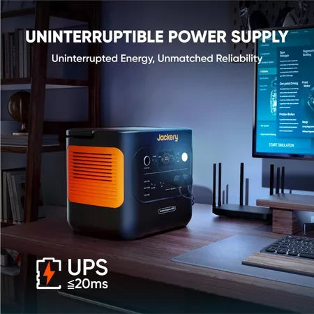 Jackery Explorer 2000 Pro2 Power Station 2160Wh/2200W LiFePO4 การชาร์จเร็วสำหรับกรณีฉุกเฉิน ไฟดับ และการตั้งแคมป์